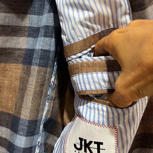 JKT NEW York mens jacket linen absolutely stunning size 42 regular new - Picture 9 of 14